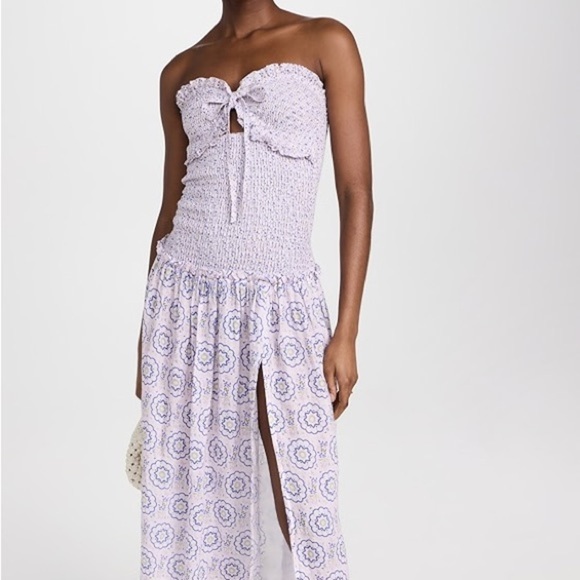 For @gk682 Temptation Positano Linen Garitta Dress Pois Pink XL NWT - Picture 4 of 9